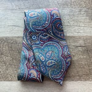 Vintage Thornhill menswear multicolored paisley silk necktie Men’s Tie Classic